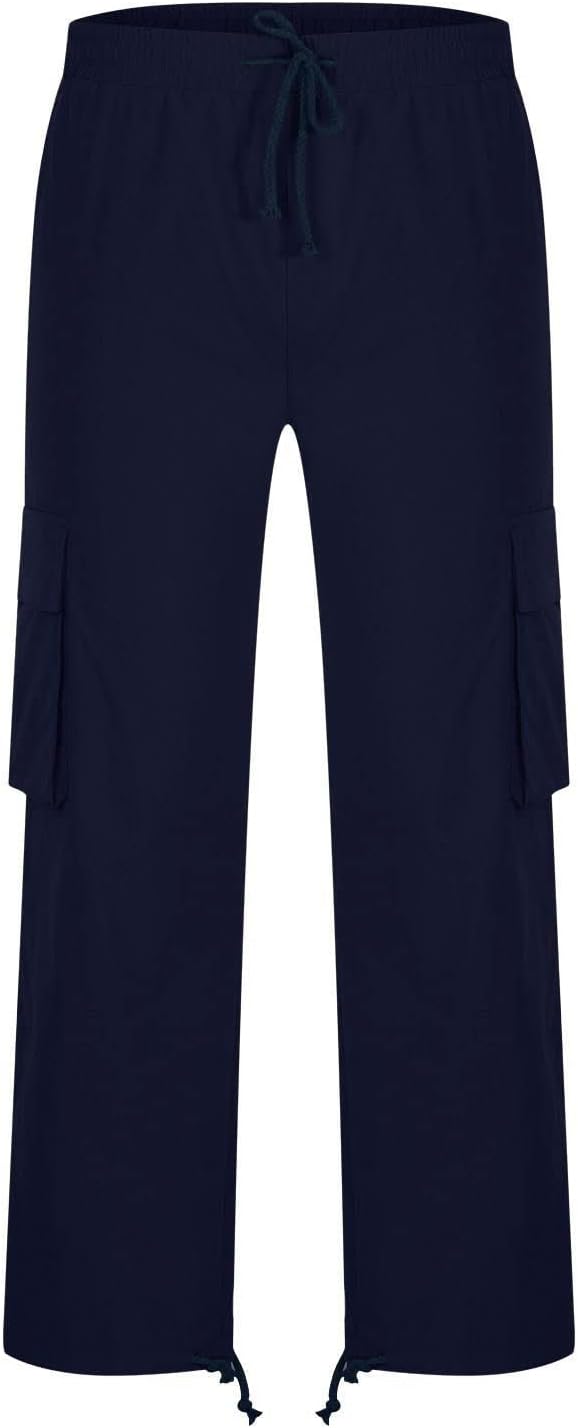Pantalon cargo décontracté pour homme, pantalon de travail à cordon de serrage, pantalon de jogging de randonnée, pantalon de jogging multi-poches, pantalon de jogging tendance pour l'extérieur