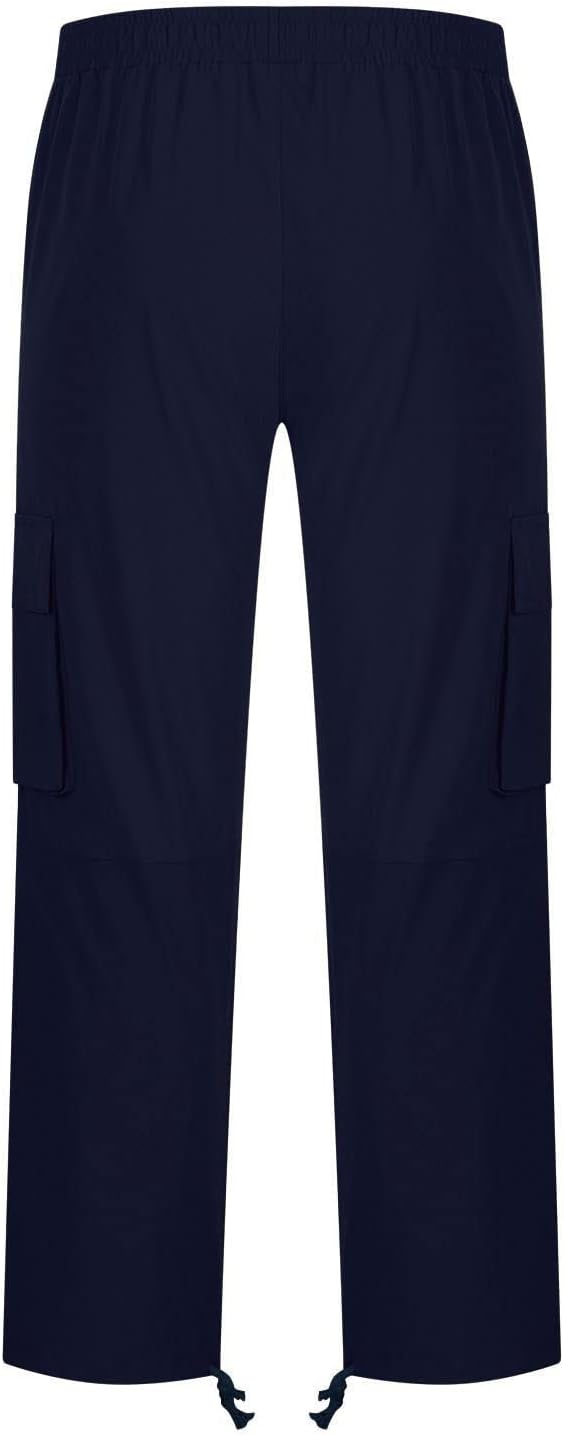 Pantalon cargo décontracté pour homme, pantalon de travail à cordon de serrage, pantalon de jogging de randonnée, pantalon de jogging multi-poches, pantalon de jogging tendance pour l'extérieur