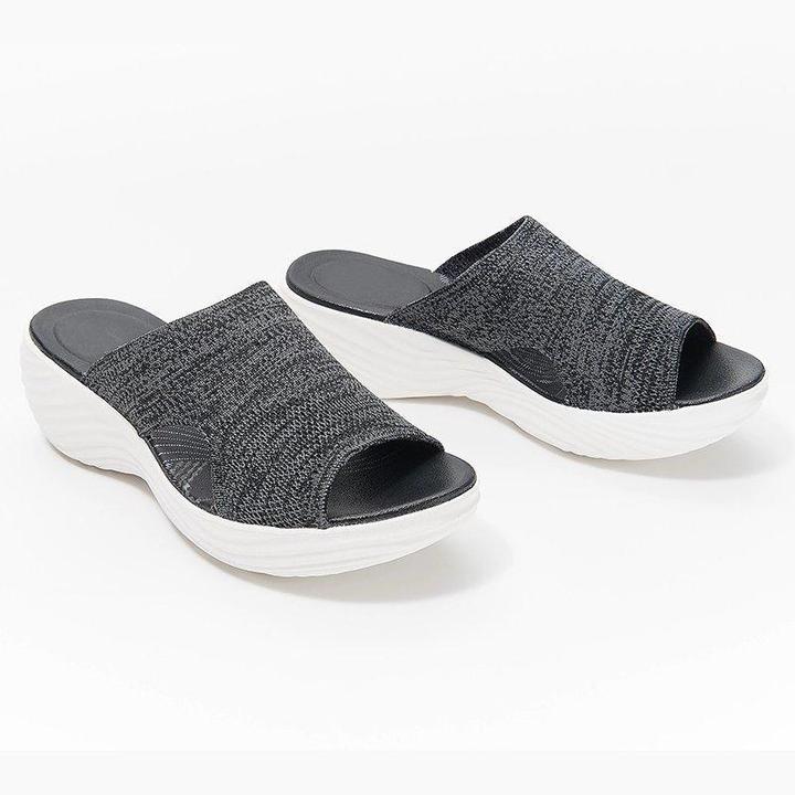 Verbesserte orthopädische Slide-Sandalen, gestrickte Sport-Korrektursandalen
