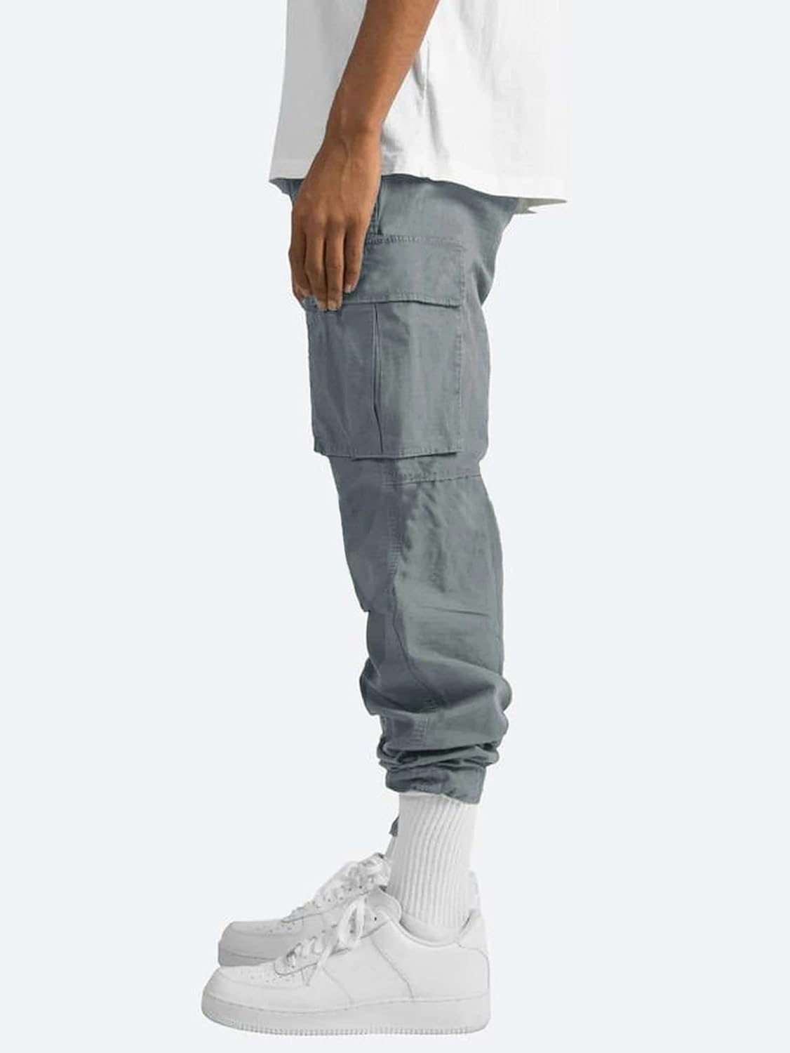 Pantalon cargo décontracté pour homme, pantalon de travail à cordon de serrage, pantalon de jogging de randonnée, pantalon de jogging multi-poches, pantalon de jogging tendance pour l'extérieur