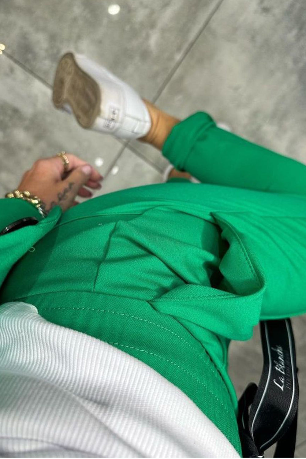 Ensemble deux pièces pour femme, veste et pantalon élastique