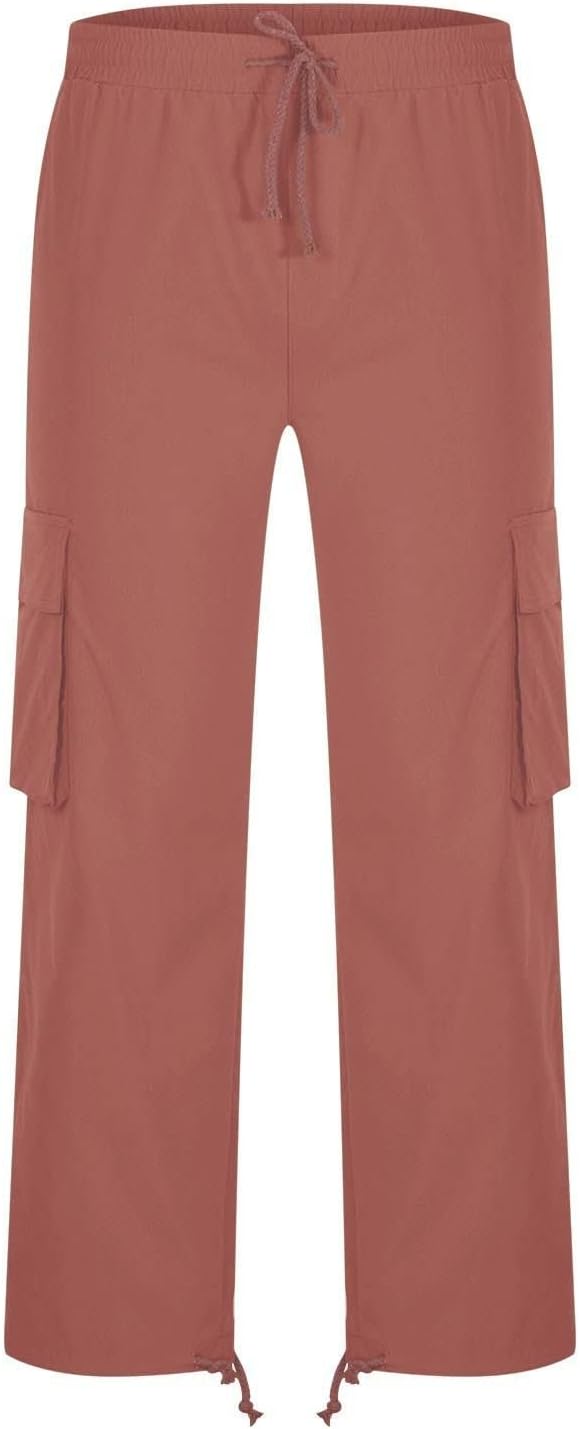 Pantalon cargo décontracté pour homme, pantalon de travail à cordon de serrage, pantalon de jogging de randonnée, pantalon de jogging multi-poches, pantalon de jogging tendance pour l'extérieur