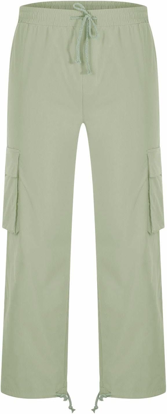 Pantalon cargo décontracté pour homme, pantalon de travail à cordon de serrage, pantalon de jogging de randonnée, pantalon de jogging multi-poches, pantalon de jogging tendance pour l'extérieur