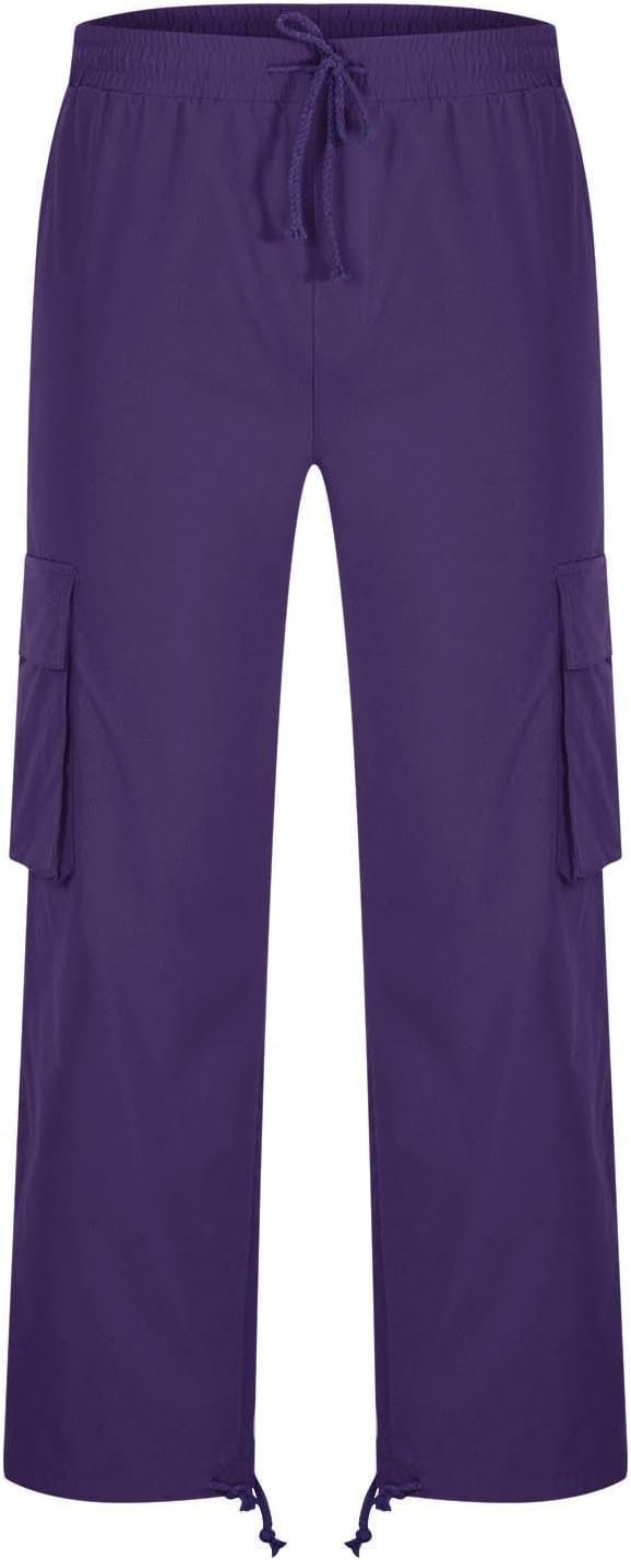 Pantalon cargo décontracté pour homme, pantalon de travail à cordon de serrage, pantalon de jogging de randonnée, pantalon de jogging multi-poches, pantalon de jogging tendance pour l'extérieur