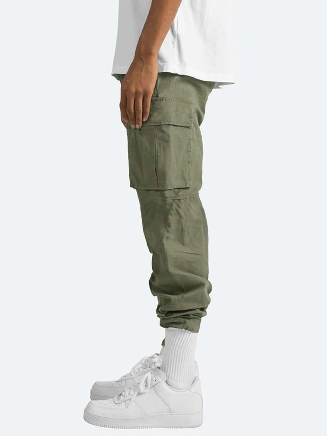 Pantalon cargo décontracté pour homme, pantalon de travail à cordon de serrage, pantalon de jogging de randonnée, pantalon de jogging multi-poches, pantalon de jogging tendance pour l'extérieur