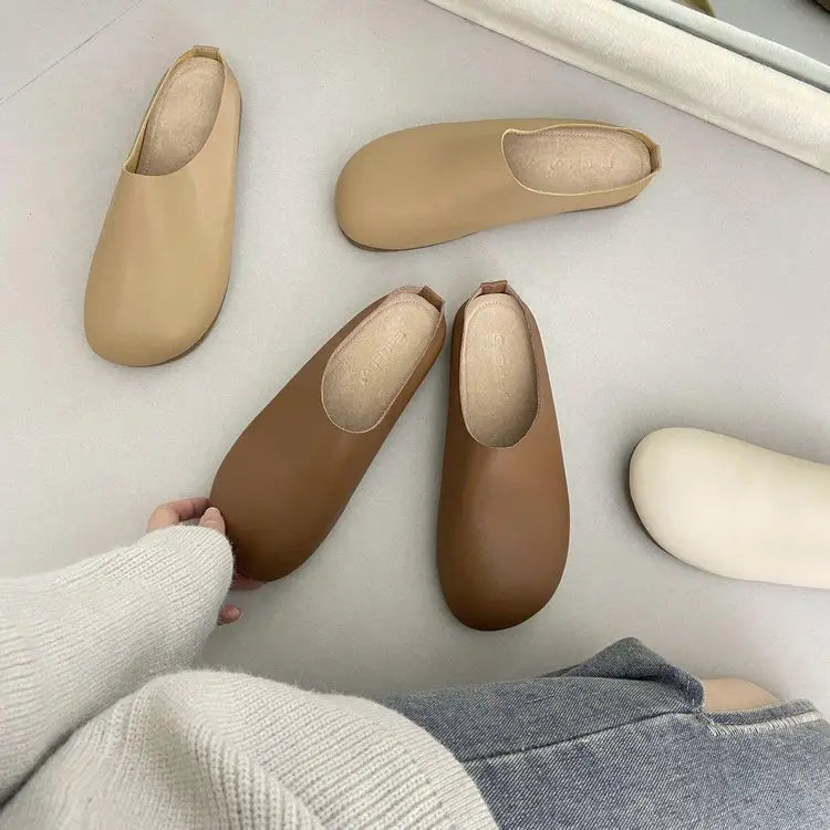 Chaussons / Chaussures orthopédiques en cuir italien LetcloTM pour femmes