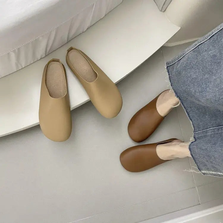 Chaussons / Chaussures orthopédiques en cuir italien LetcloTM pour femmes
