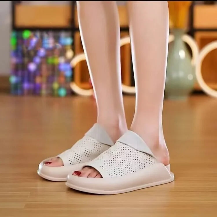 Chaussons à plateforme en cuir italien LetcloTM pour femmes