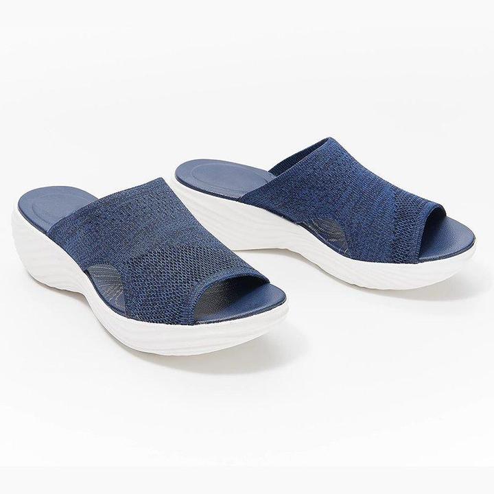 Verbesserte orthopädische Slide-Sandalen, gestrickte Sport-Korrektursandalen