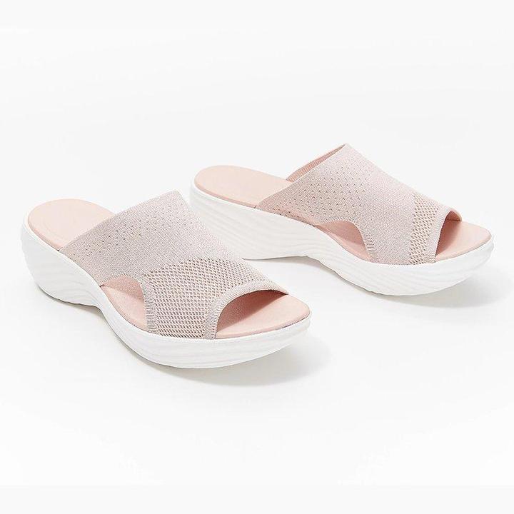 Verbesserte orthopädische Slide-Sandalen, gestrickte Sport-Korrektursandalen