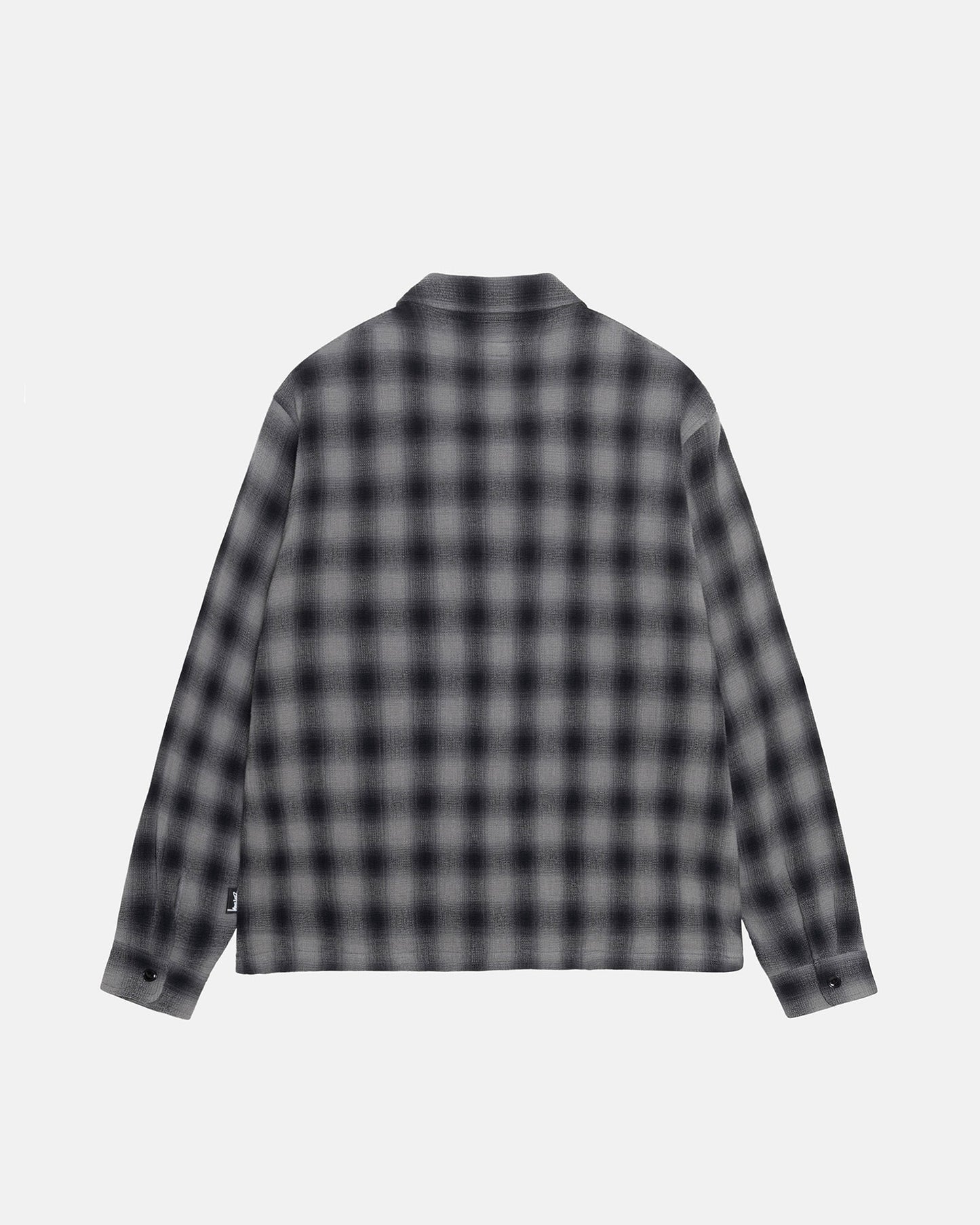 CHEMISE ZIPPÉE À CARREAUX EN FILS TORSADÉS 
