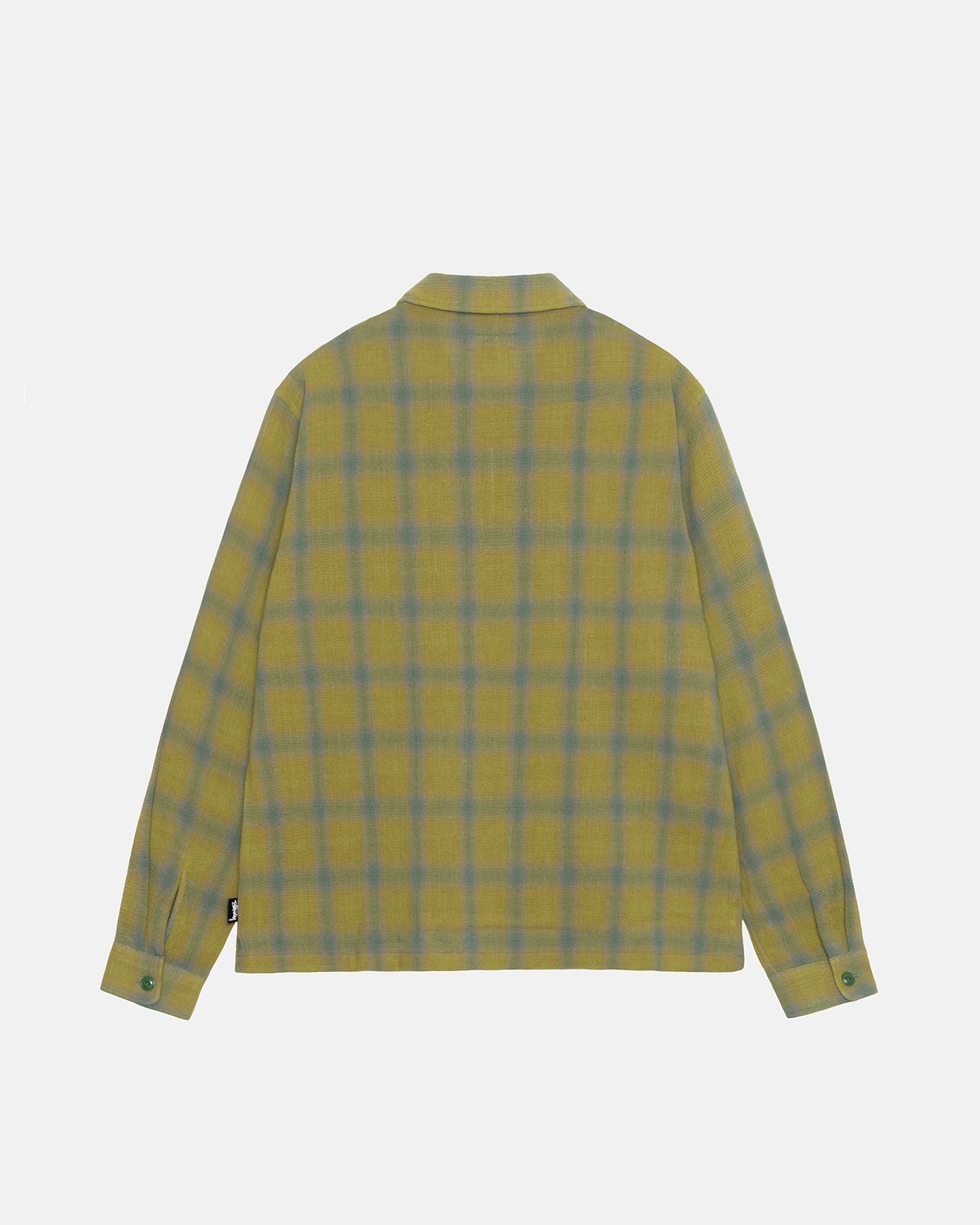 CHEMISE ZIPPÉE À CARREAUX EN FILS TORSADÉS 