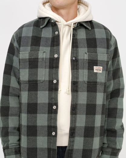 SHERPA LINED BUFFALO PLAID SHIRT