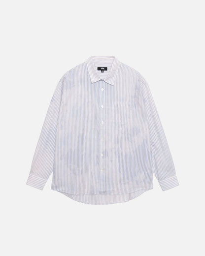 CHEMISE CLASSIQUE À MANCHES LONGUES EN POPELINE BLANCHIE 