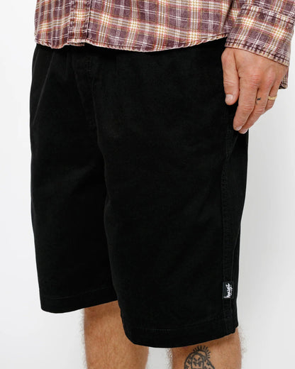 Short de plage en coton brossé 
