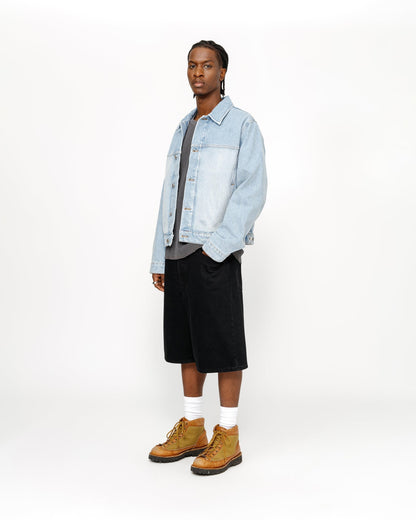GROSSE, ALTE, KURZE DENIM-HOSE 