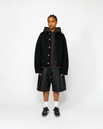 GRAND SHORT EN CUIR 