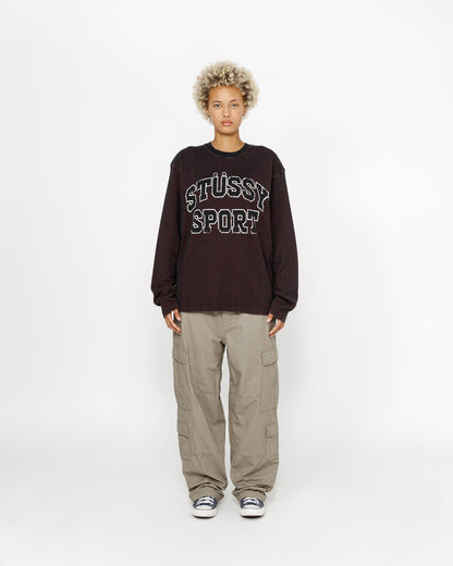 T-shirt ras du cou en maille de coton bicolore 