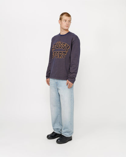 T-shirt ras du cou en maille de coton bicolore 