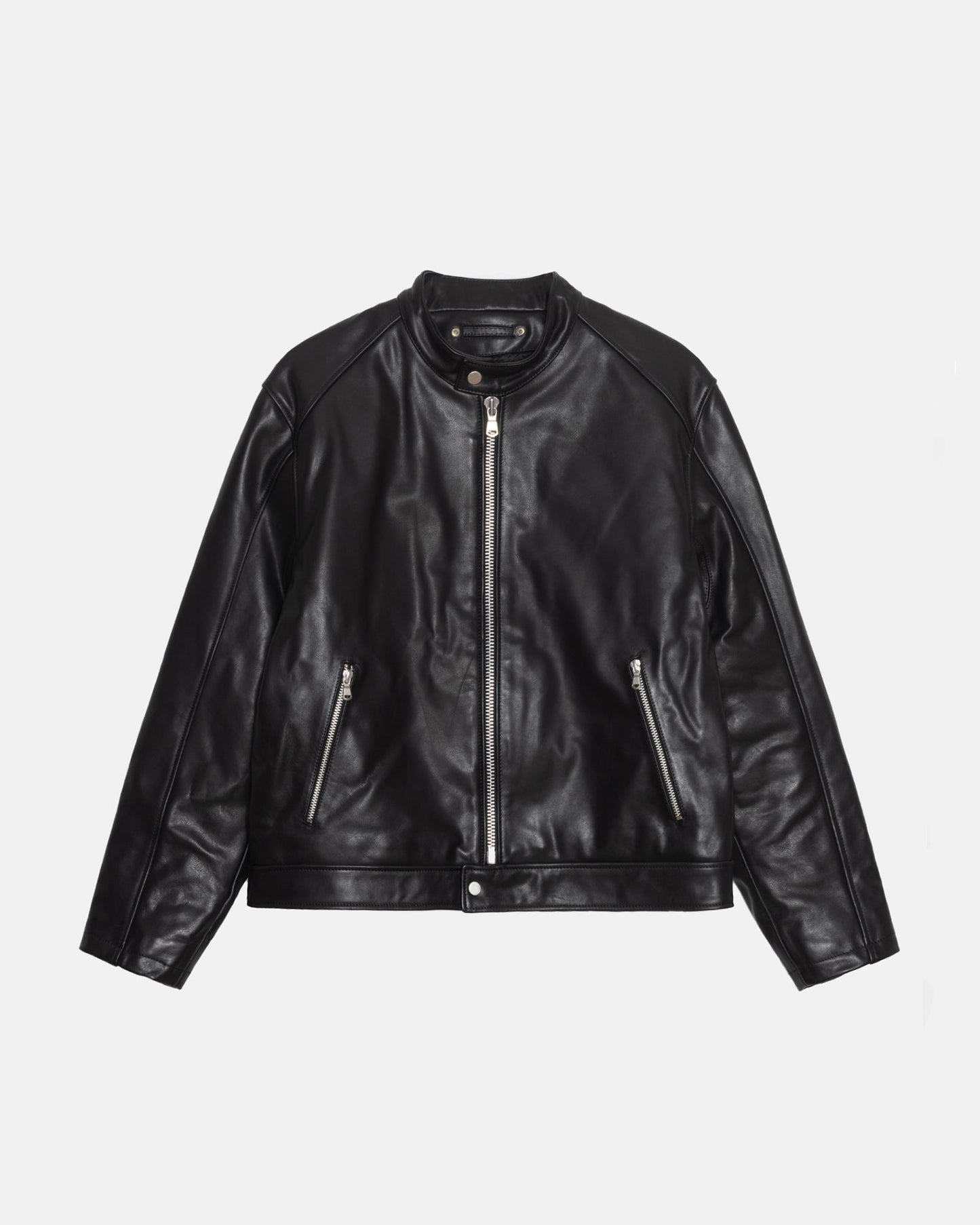 VESTE EN CUIR CAFÉ RACER 