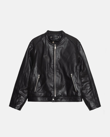 VESTE EN CUIR CAFÉ RACER 