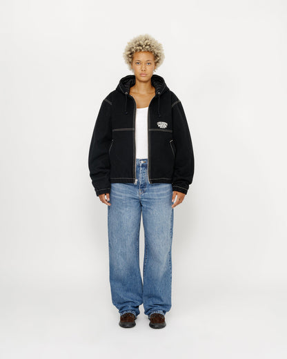 VESTE DE TRAVAIL À COUTURE CONTRASTÉE 