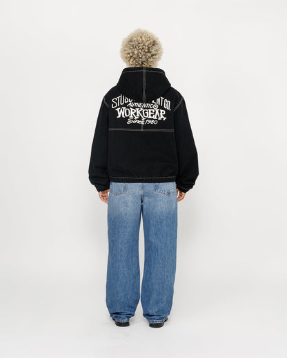 VESTE DE TRAVAIL À COUTURE CONTRASTÉE 