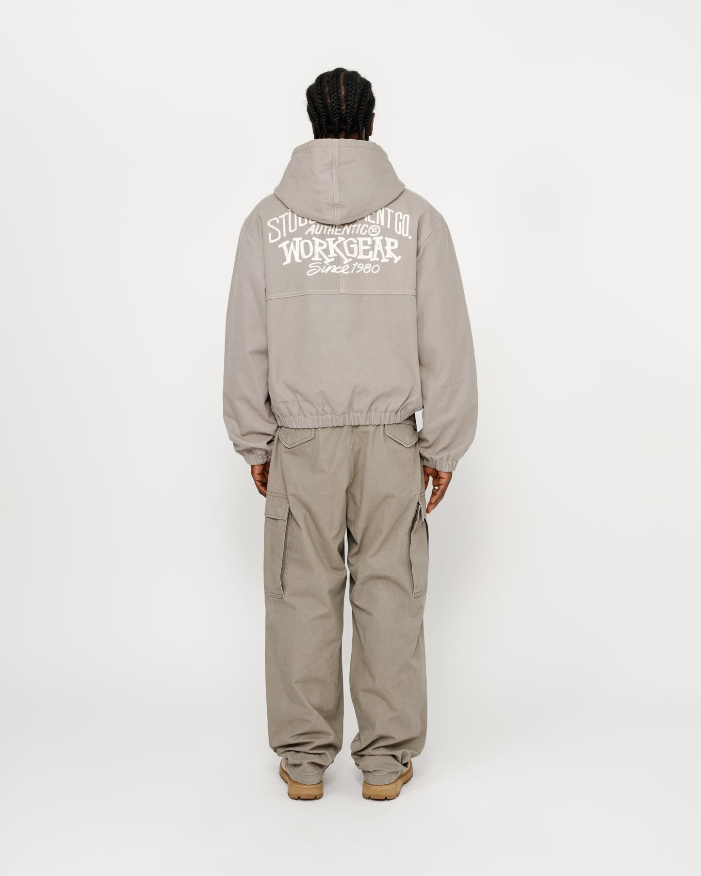 VESTE DE TRAVAIL À COUTURE CONTRASTÉE 