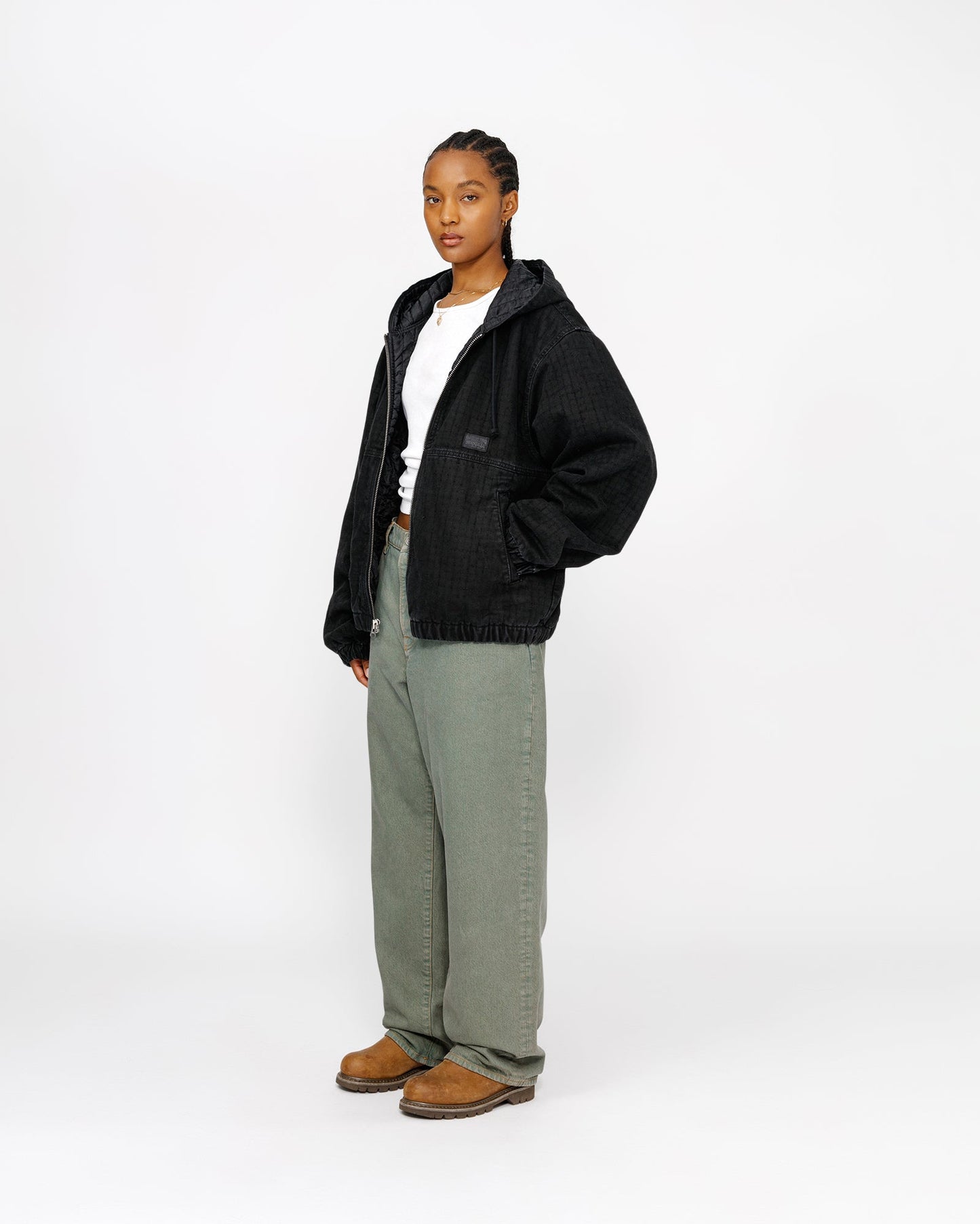 VESTE DE TRAVAIL TOILE AIGUILLETÉE 