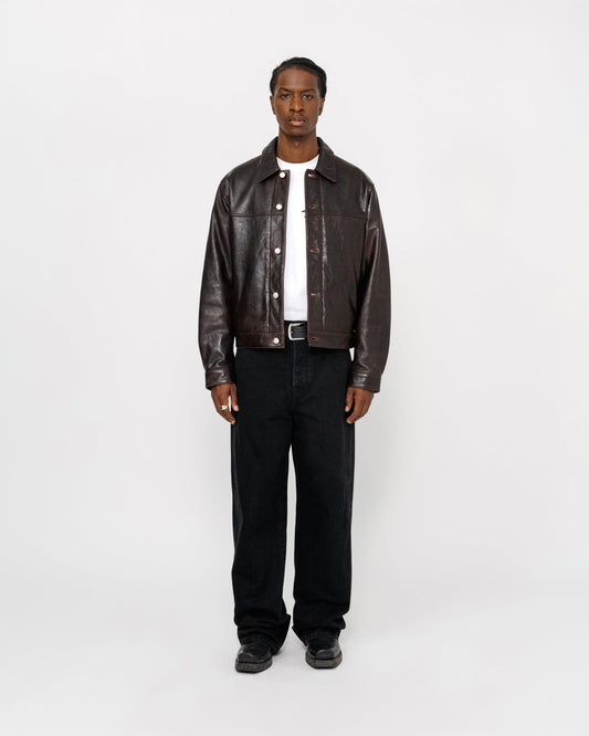TRUCKERJACKE LEDER 