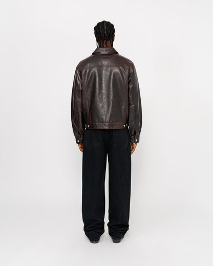 TRUCKERJACKE LEDER 