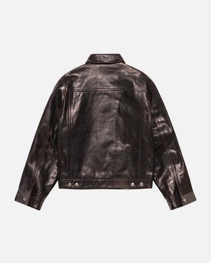 TRUCKERJACKE LEDER 