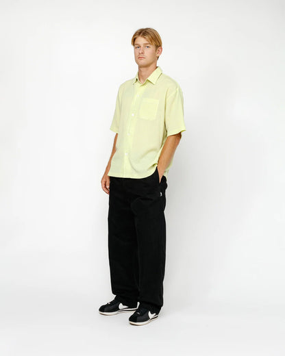 PANTALON DE PLAGE EN COTON BROSSÉ 