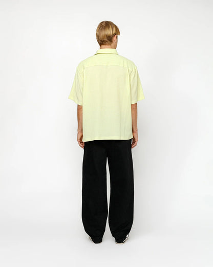 PANTALON DE PLAGE EN COTON BROSSÉ 