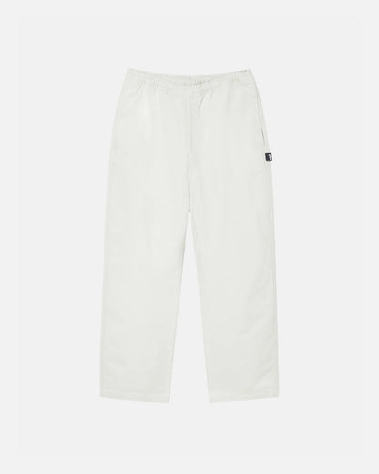 PANTALON DE PLAGE EN COTON BROSSÉ 