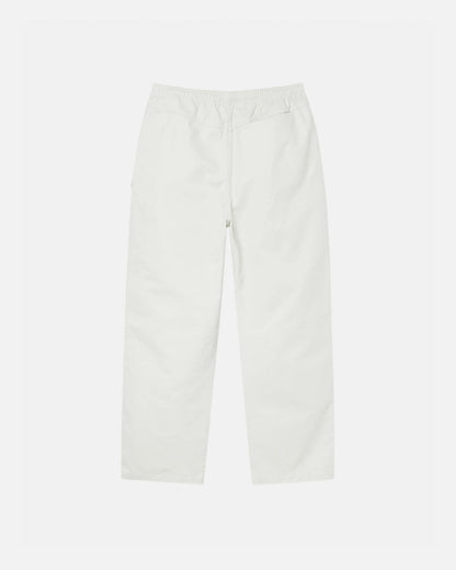 PANTALON DE PLAGE EN COTON BROSSÉ 
