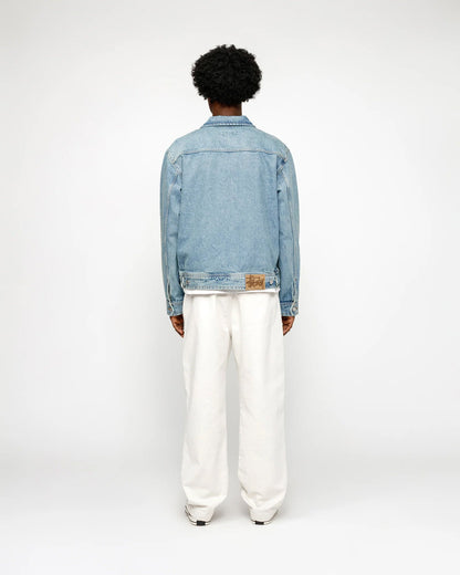 PANTALON DE PLAGE EN COTON BROSSÉ 
