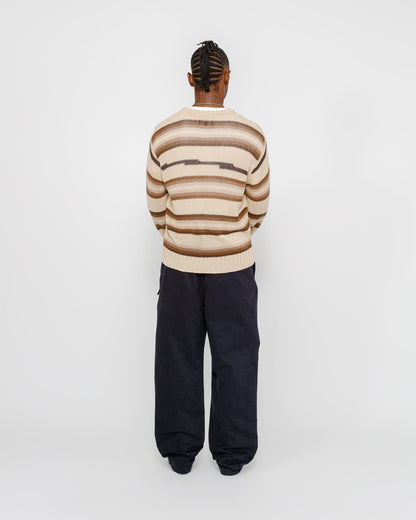 PANTALON DE PLAGE EN COTON BROSSÉ 