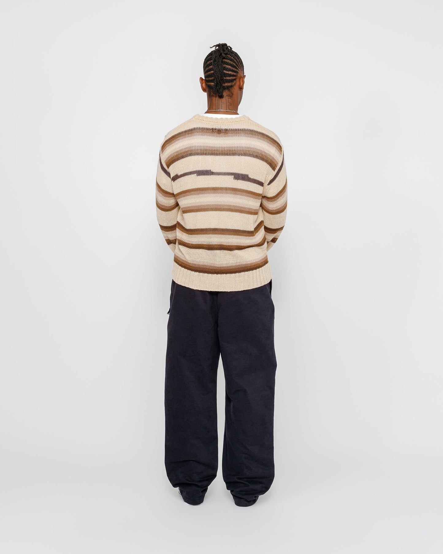 PANTALON DE PLAGE EN COTON BROSSÉ 