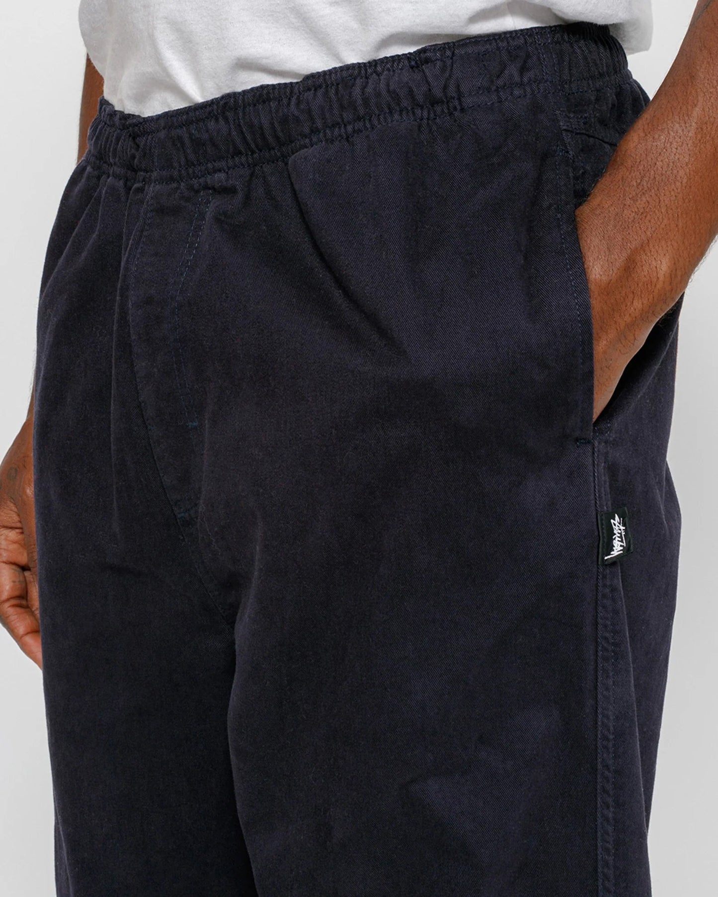 PANTALON DE PLAGE EN COTON BROSSÉ 