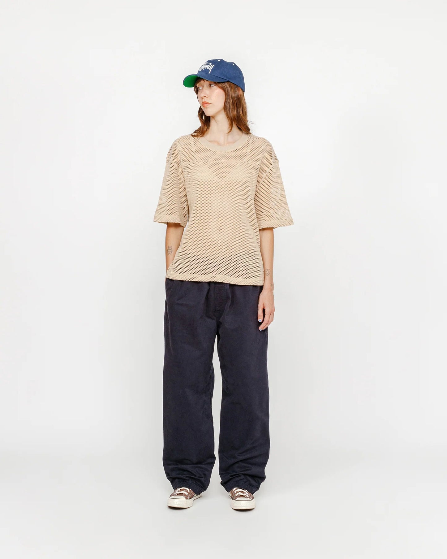 PANTALON DE PLAGE EN COTON BROSSÉ 