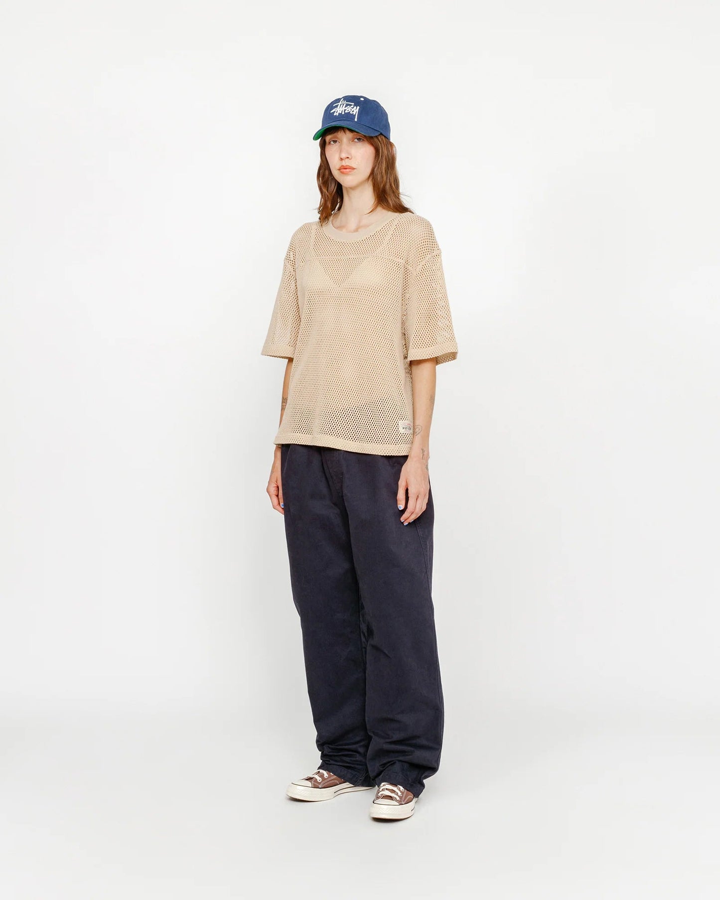 PANTALON DE PLAGE EN COTON BROSSÉ 