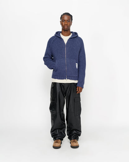 SWEAT À CAPUCHE ZIPPÉ EN MAILLE ÉPAISSE 