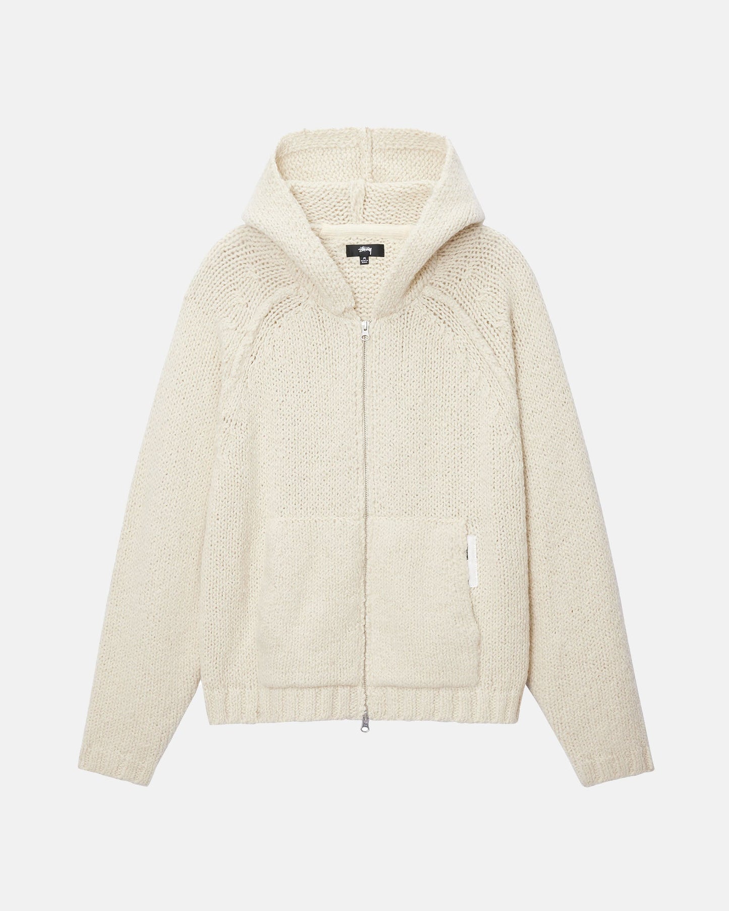 SWEAT À CAPUCHE ZIPPÉ EN MAILLE ÉPAISSE 