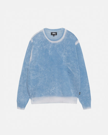 FADED COTTON KNIT CREW