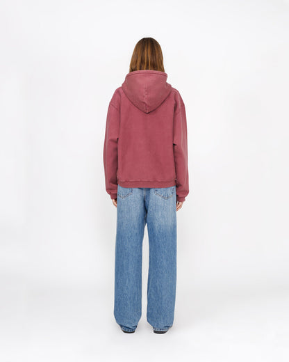Sweat à capuche zippé avec graphisme délavé 