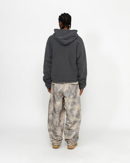 Kapuzenpullover mit Reißverschluss und Waffelfutter 
