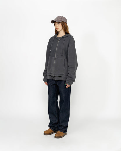Kapuzenpullover mit Reißverschluss und Waffelfutter 