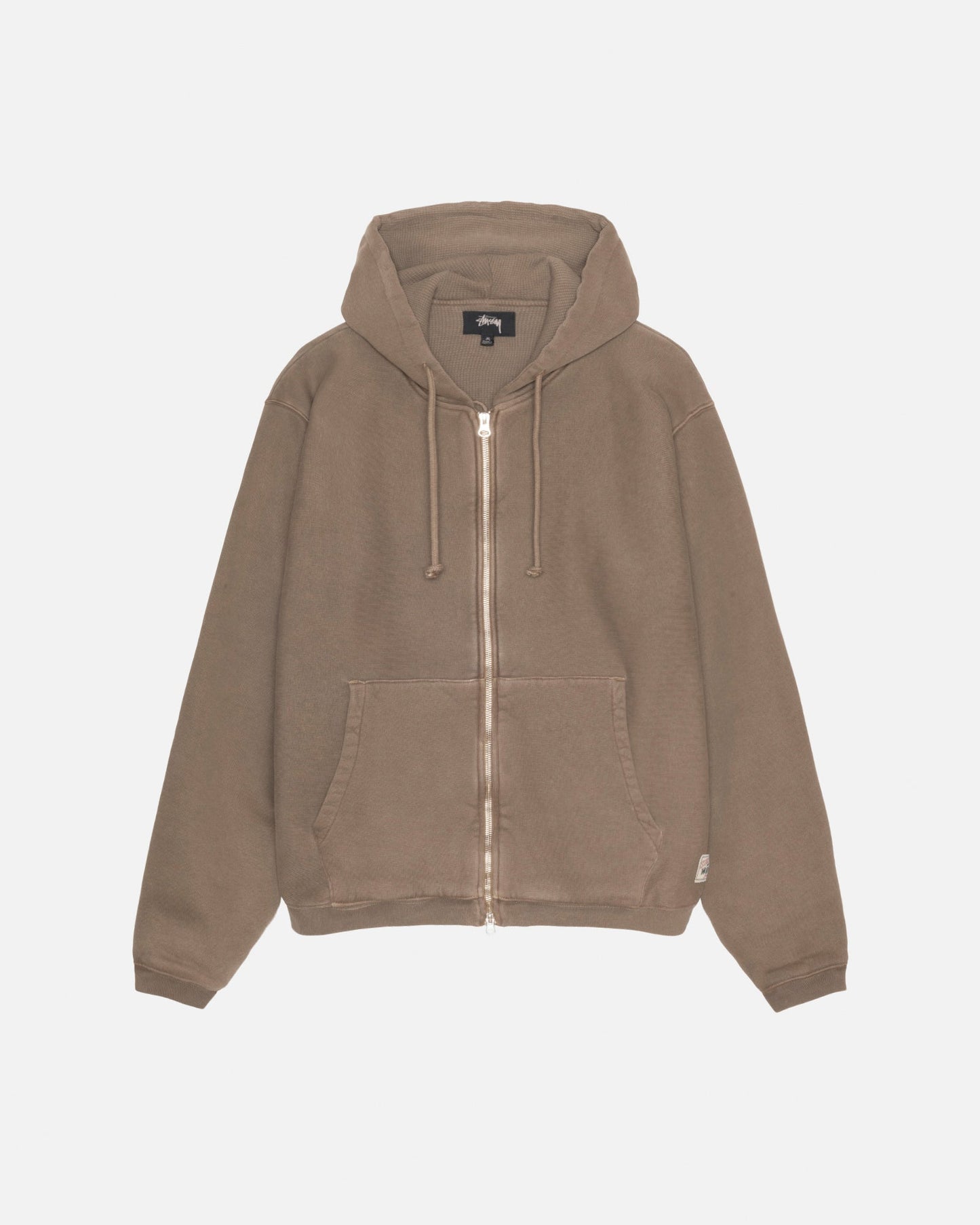 Kapuzenpullover mit Reißverschluss und Waffelfutter 