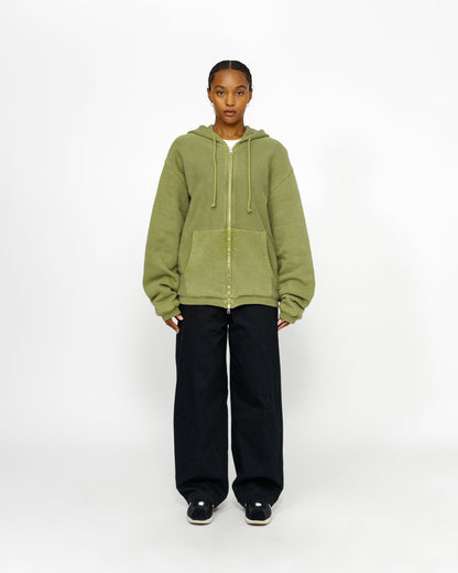 Kapuzenpullover mit Reißverschluss und Waffelfutter 